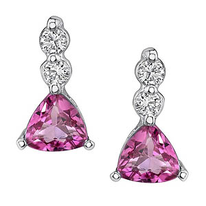 Pink Tourmaline Earrings