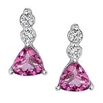 Pink Tourmaline Earrings