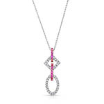 White and Rose Gold Pendant