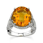White Gold Madeira Citrine Ring