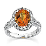 White Gold Madeira Citrine Ring
