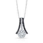 Black and White Diamond Pendant