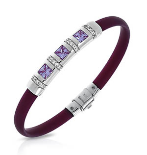 Celine Plum and Lavender Bracelet