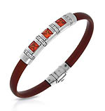 Celine Brown and Orange Bracelet