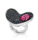 Heart In Mine Pink Ring