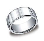 This classic Argentium Silver 10mm comfort-fit band features a high polished finish for a more traditional...