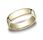 This classy and elegant 6.5mm band features a slight flat surface and offers Comfort-Fit on the inside fo...