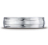 This incredible Platinum 6mm comfort-fit carved design band features a satin-finished with two high polished parallel grooves along the center.