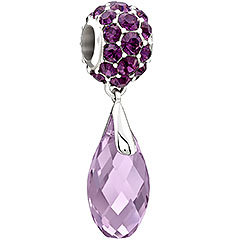 Splendor Briolette - Purple Swarovski