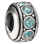 Wheel - March Birthstone Swarovski