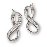 Sterling Silver Earrings - Infinity CZ