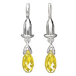 Bead Drop - Briolette - Yellow