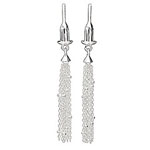 Bead Drop - Silver Tassel