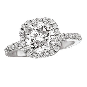 18KW ROM DIA CS HALO SEMI-MT D.27CT, FITS 5.5MM CUSH