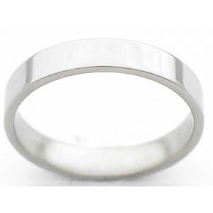 4MM FLAT TITANIUM BAND WITH A POLISHED FINISH