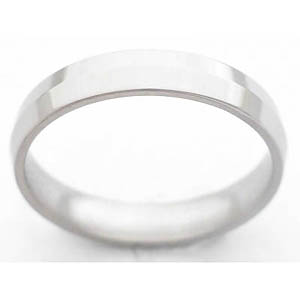 4MM PEAKED TITANIUM BAND WITH A POLISH FINISH