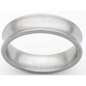 6MM CONCAVE TITANIUM BAND IN A SATIN FINISH.