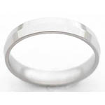 4MM PEAKED TITANIUM BAND WITH A POLISH FINISH