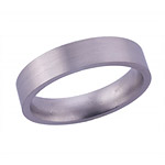 5MM FLAT TITANIUM BAND IN A SATIN FINISH.