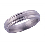 5MM FLAT BAND WITH ROUNDED EDGES IN A SATIN FINISH.