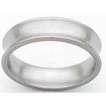 6MM CONCAVE TITANIUM BAND IN A SATIN FINISH.