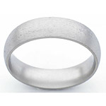 6MM DOMED TITANIUM BAND IN A STONE FINISH.