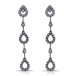 18k White Gold Diamond Drop Earrings