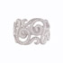 18k Yellow Gold Diamond Swirl Fashion Band