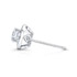 18k White Gold Prong Halo Diamond Stud Earrings